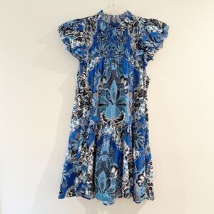 Love The Label Smocked Flutter Sleeve Dress